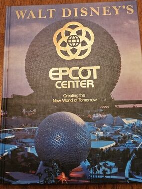 Walt Disney's EPCOT Center Hardcover Book - Blue/Purple Cover